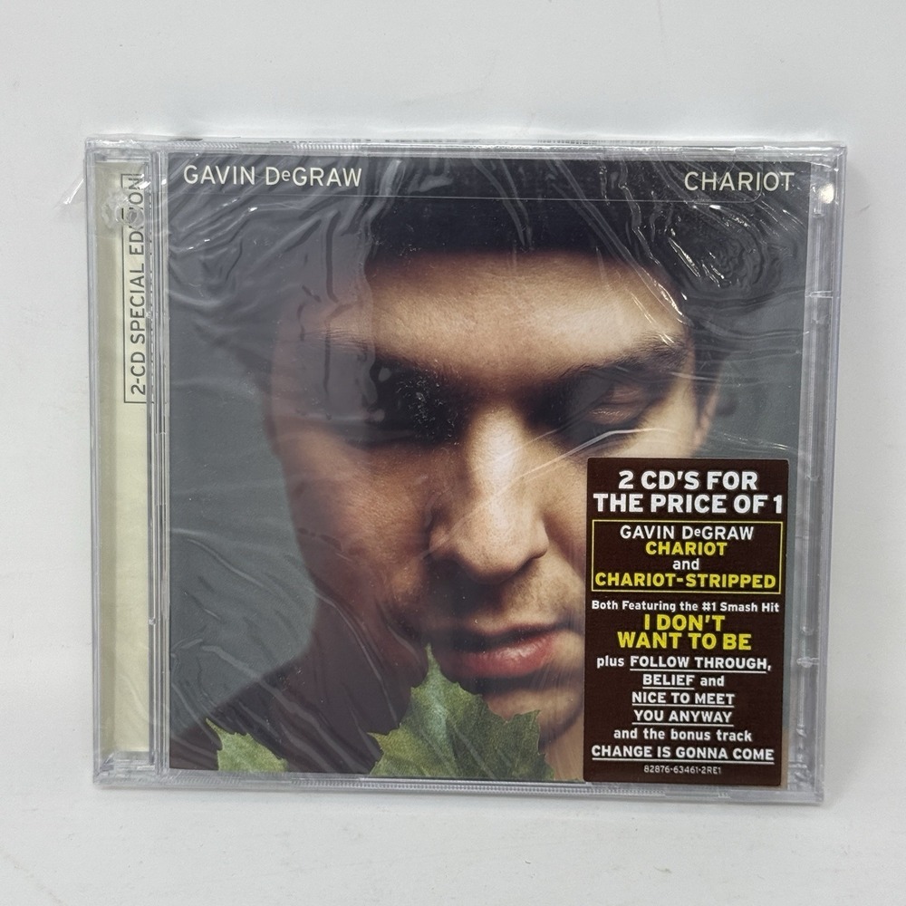 Gavin DeGraw CHARIOT + CHARIOT STRIPPED CD Album NEW SEaled 2 Disc